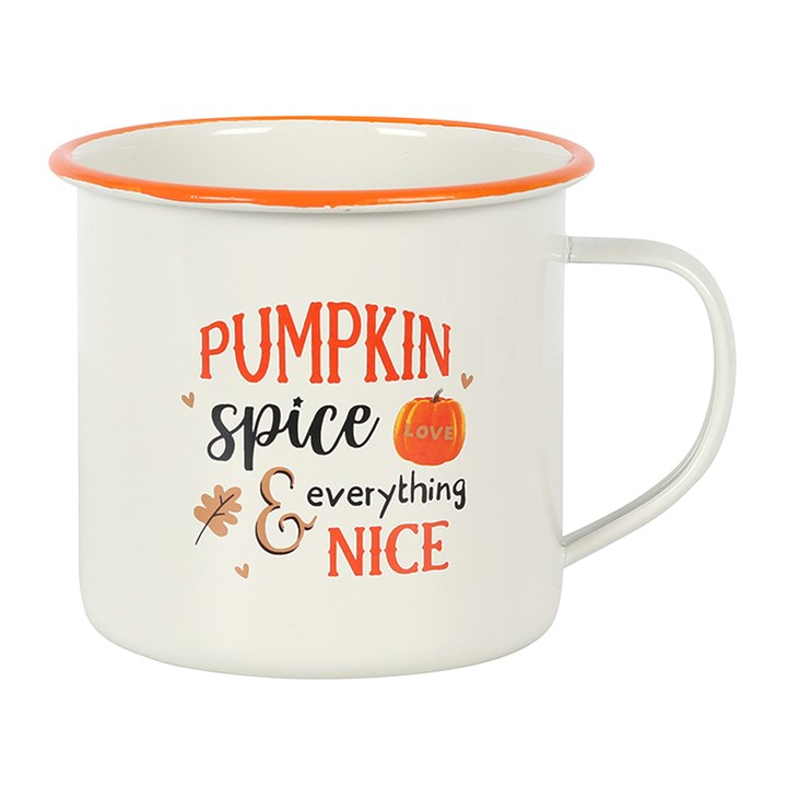 Pumpkin Spice Enamel Mug Something Different