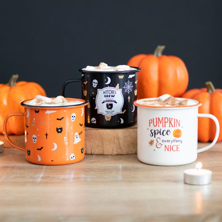Pumpkin Spice Enamel Mug Something Different