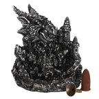 Silver Dragon Backflow Incense Burner With Light Something Different