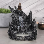 Silver Dragon Backflow Incense Burner With Light Something Different
