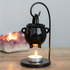 Hanging Ceramic Cauldron on Metal Base Oil Burner