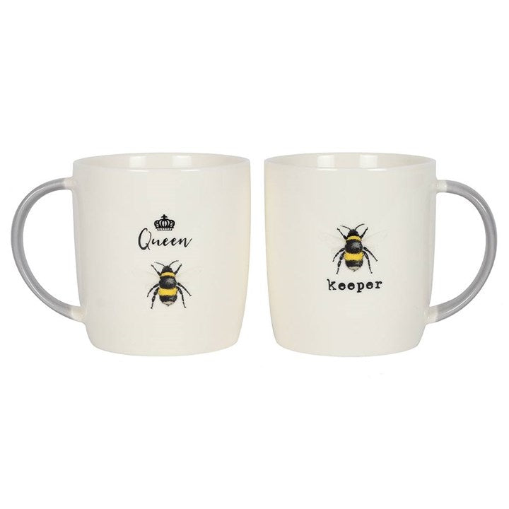 Queen Bee and Bee Keeper Mug Set Something Different