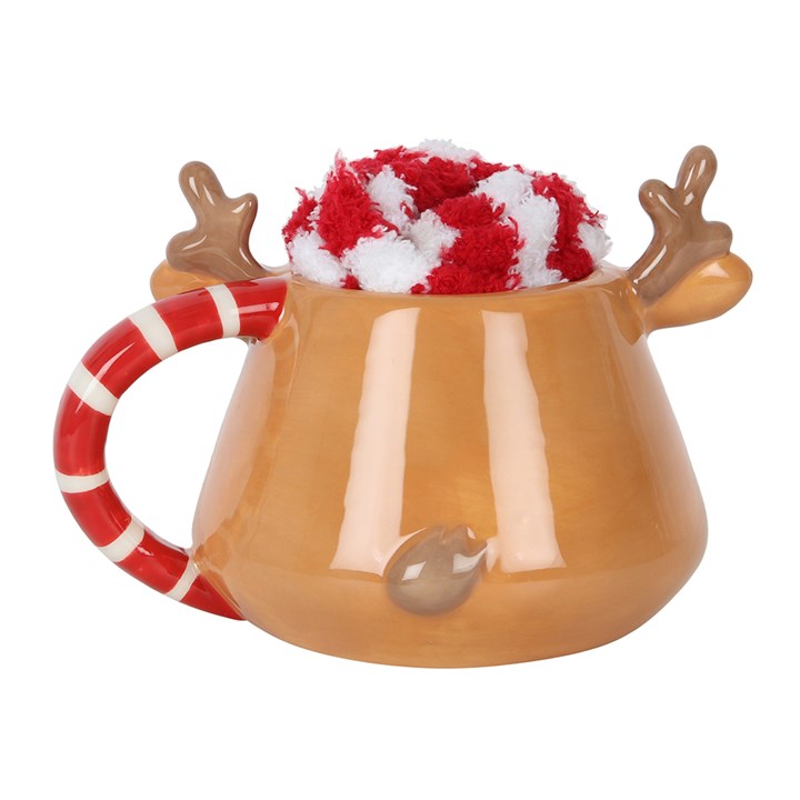 Reindeer Mug and Socks Set Something Different
