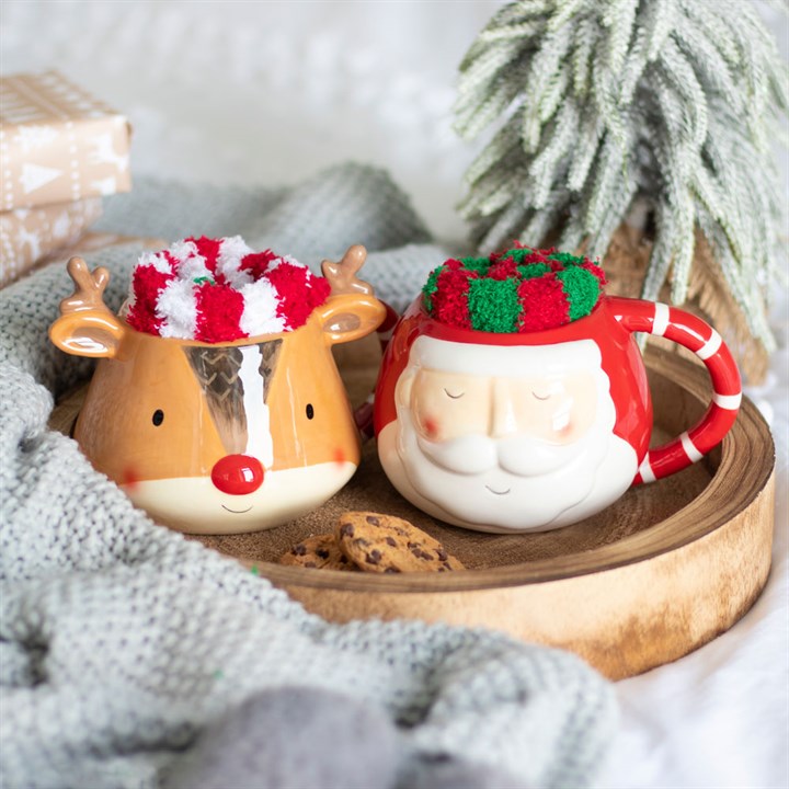 Reindeer Mug and Socks Set Something Different