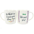 Set of 2 She Said Yes Mugs Something Different