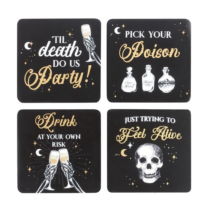 Til Death Do Us Party Coaster Set Something Different