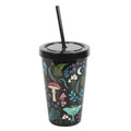 Dark Forest Print Plastic Tumbler with Straw Something Different