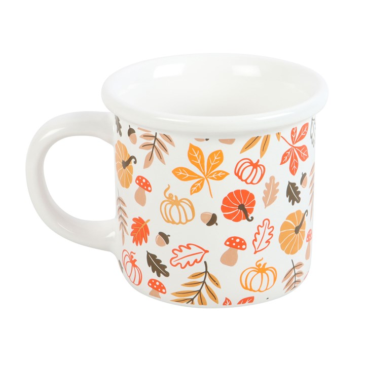 Autumn Leaves and Pumpkins Mug Something Different