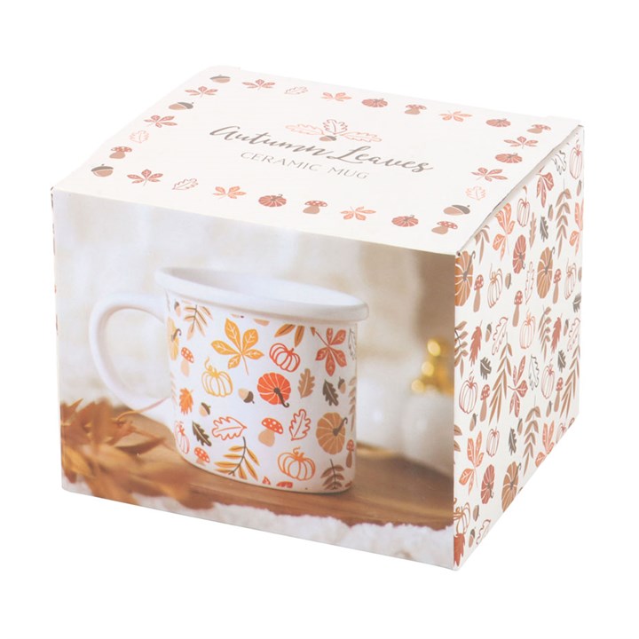 Autumn Leaves and Pumpkins Mug Something Different