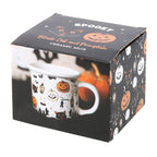 Spooky Cat and Pumpkin Print Mug Something Different