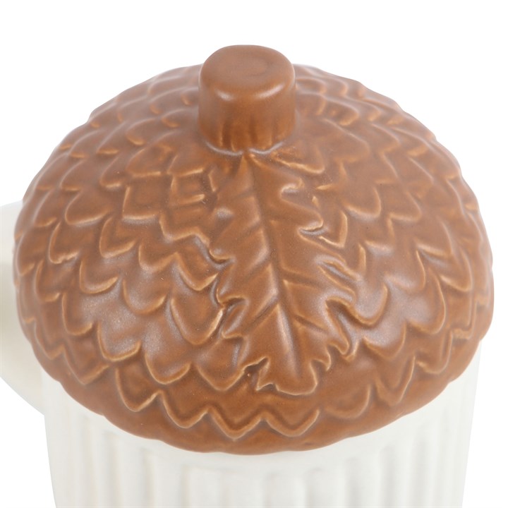Autumn Acorn Shaped Lidded Mug Something Different