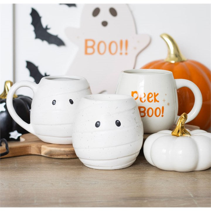 Peekaboo Ghost Rounded Mug Something Different
