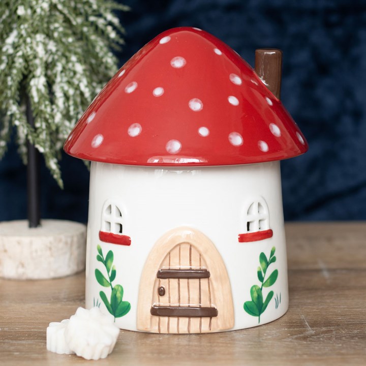 Mushroom House Ceramic Oil and Wax Burner