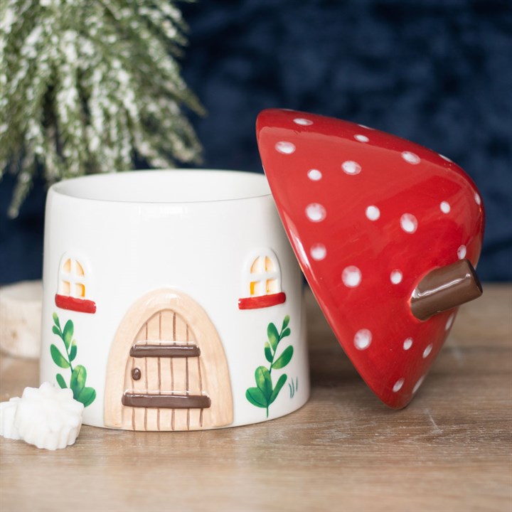 Mushroom House Ceramic Oil and Wax Burner