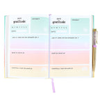 Multicoloured Gratitude Journal with Amethyst Pen Something Different