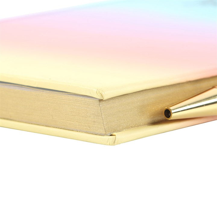 Multicoloured Gratitude Journal with Amethyst Pen Something Different