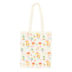Funky Fungi Mushroom Print Polycotton Tote Bag