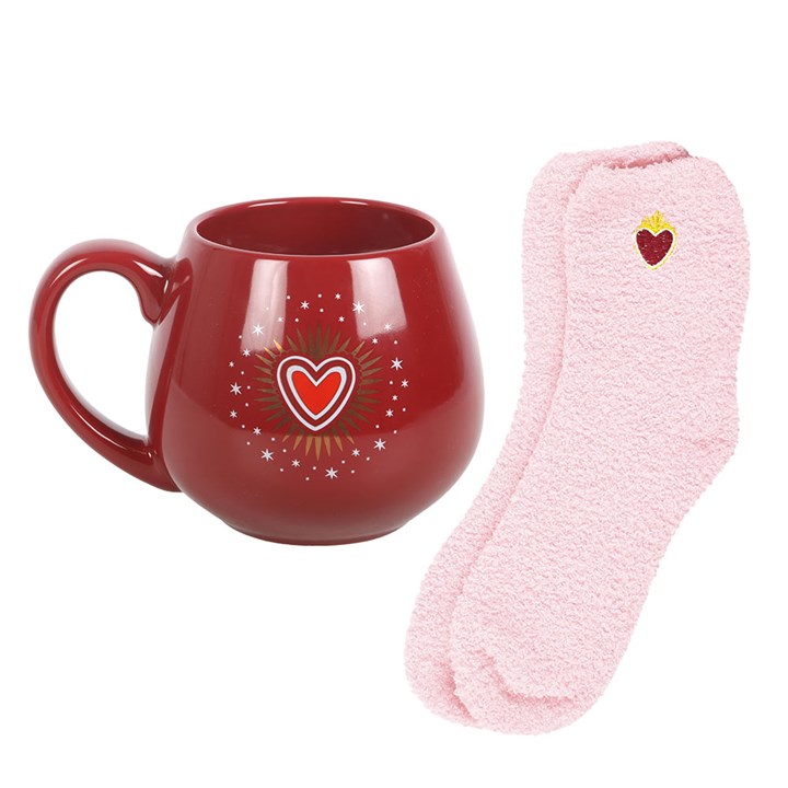 Sacred Heart Mug and Socks Set