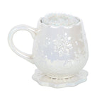 Iridescent Snowflake Mug, Coaster and Socks Gift Set