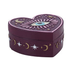 Sacred Sight Heart-Shaped Resin Trinket Box