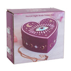 Sacred Sight Heart-Shaped Resin Trinket Box
