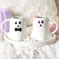 Mr and Mrs Boo Ghost Shaped Mug Set Something Different