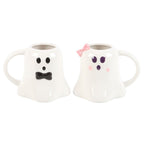 Mr and Mrs Boo Ghost Shaped Mug Set Something Different