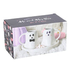 Mr and Mrs Boo Ghost Shaped Mug Set Something Different