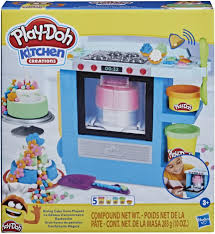 Hasbro Play-Doh Kitchen Creations Rising Cake Oven Playset with 5 Cans