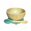 Bamboo Bowl & Spoon Feeding Set for Babies & Toddlers