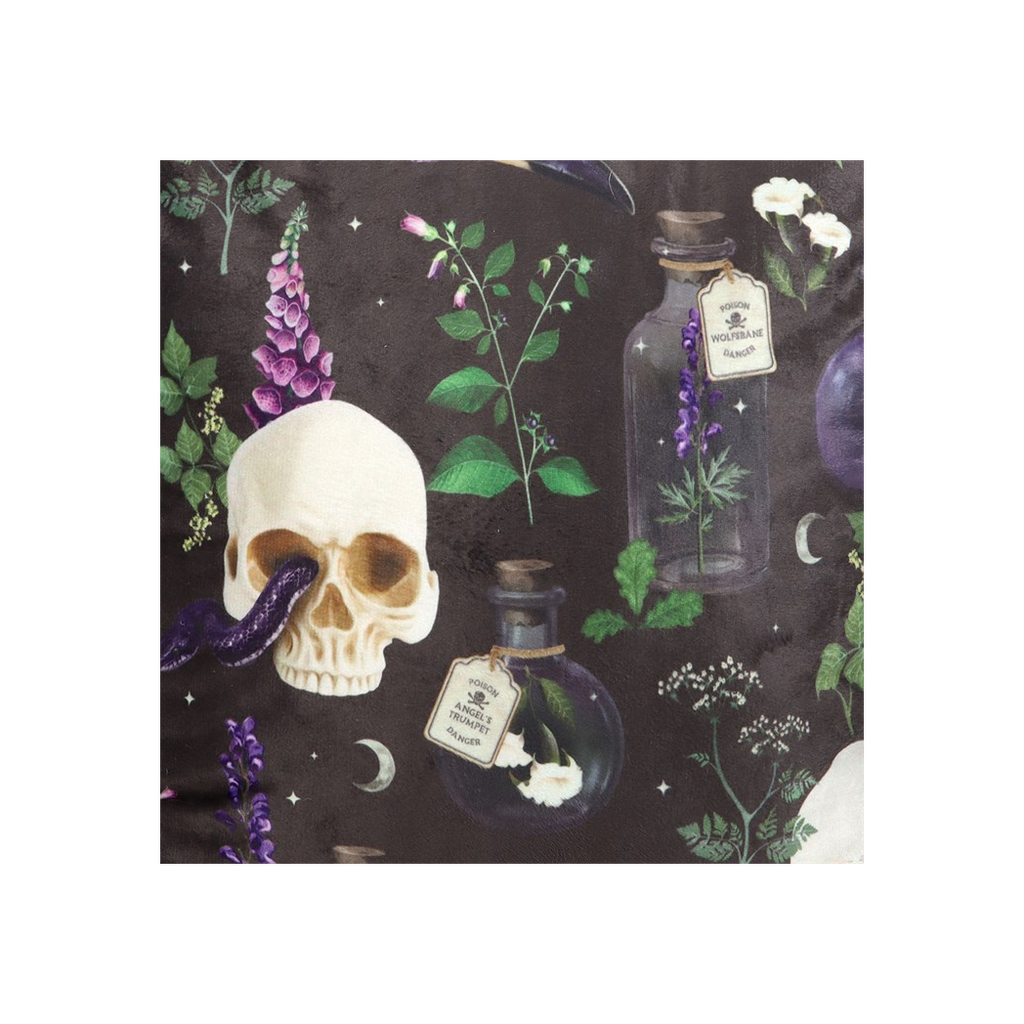 Square Venom & Vines Print Cushion 35cm
