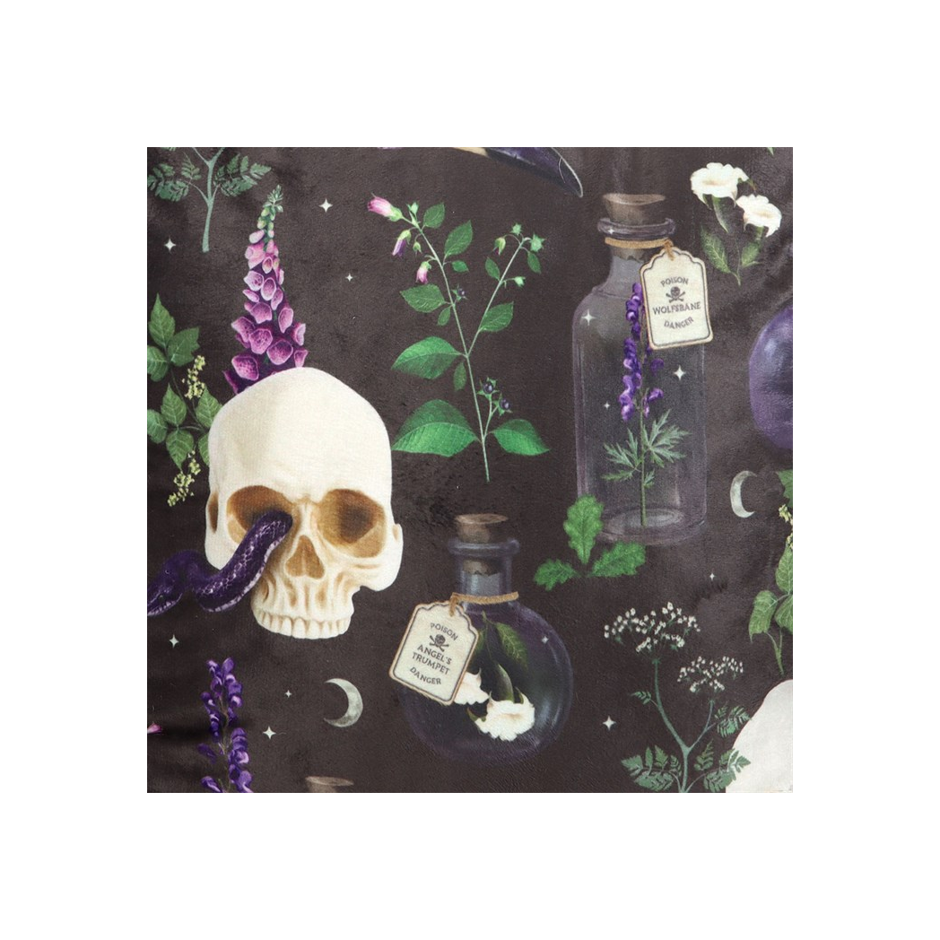 Square Venom & Vines Print Cushion 35cm