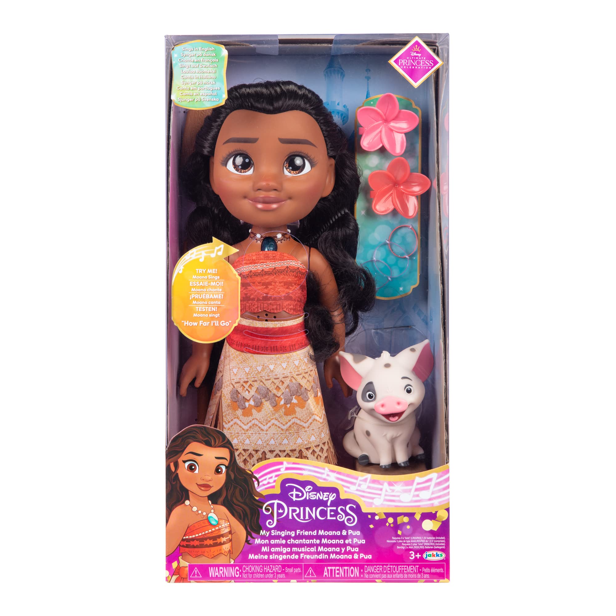 Jakks Pacific Disney Moana 2 My Singing Friend Moana Doll & HeiHei Figure Jakks Pacific