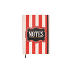 Red Circus Stripe A5 Notebook