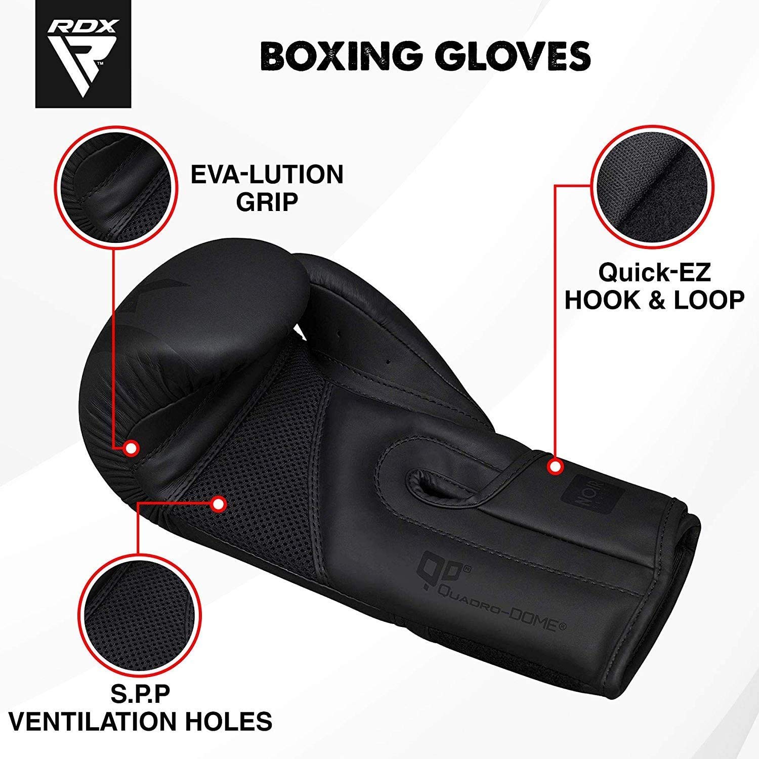 RDX Boxing Gloves Sparring Muay Thai Pro Training, Maya Hide Leather, Kickboxing Heavy Punching Bag Focus Mitts Pads Double End Ball Workout, MMA Fitness Gym Bagwork, Ventilated Palm, Men RDX