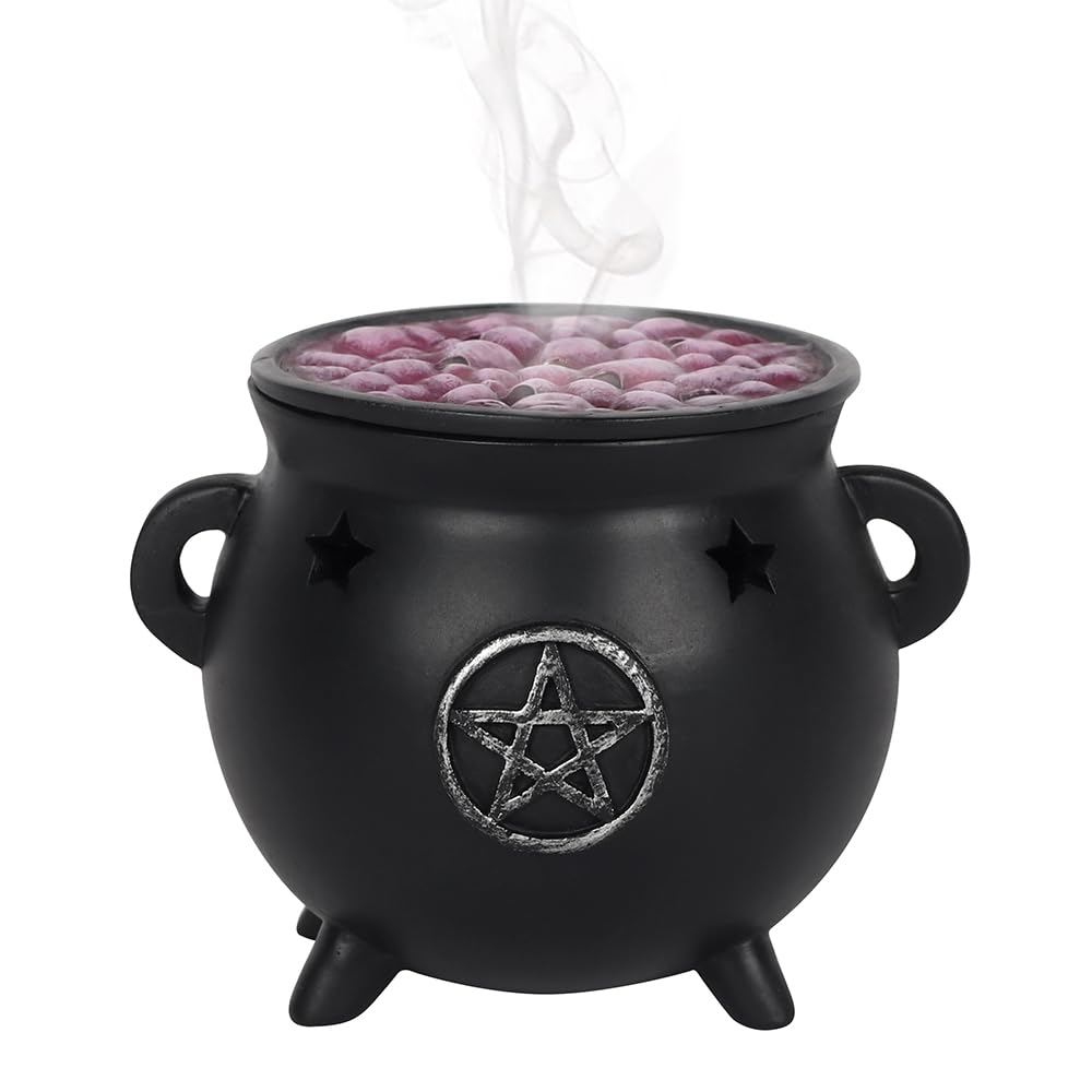 Spirit of Equinox Pentagram Cauldron Incense Holder, Black Spirit of Equinox