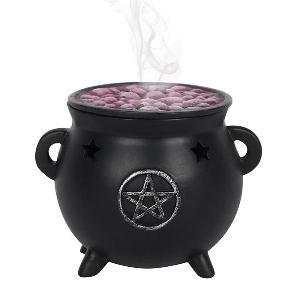 Spirit of Equinox Pentagram Cauldron Incense Holder, Black Spirit of Equinox