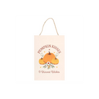 Pumpkin Kisses & Harvest Wishes Hanging Sign