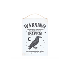 Protected by a Raven Hanging Sign