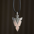 Arrowhead of Strength Viking Cord Necklace