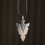 Arrowhead of Strength Viking Cord Necklace