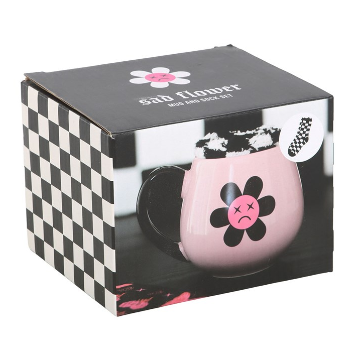 Sad Flower Mug and Socks Gift Set – 500ml