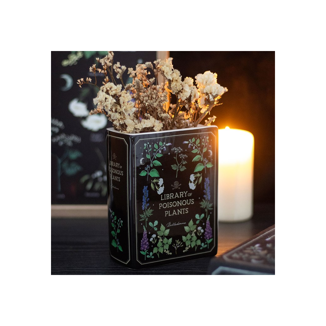 Poisonous Plants Book Shaped Vase