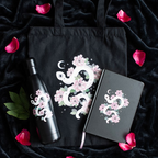 Floral Snake Metal Water Bottle