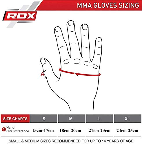 RDX Grappling Glove F15 Matte Black-XL RDX