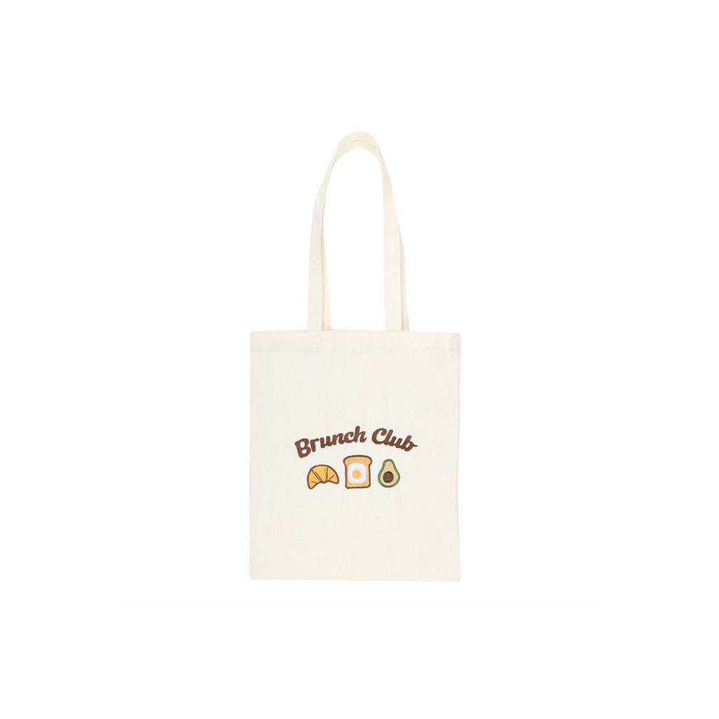 Brunch Club Embroidered Tote Bag