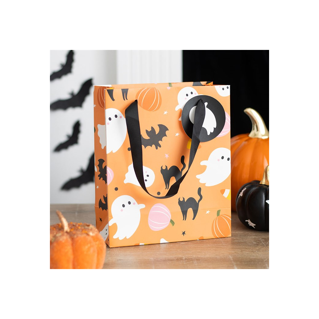 Sweet and Spooky Ghost Print Gift Bag