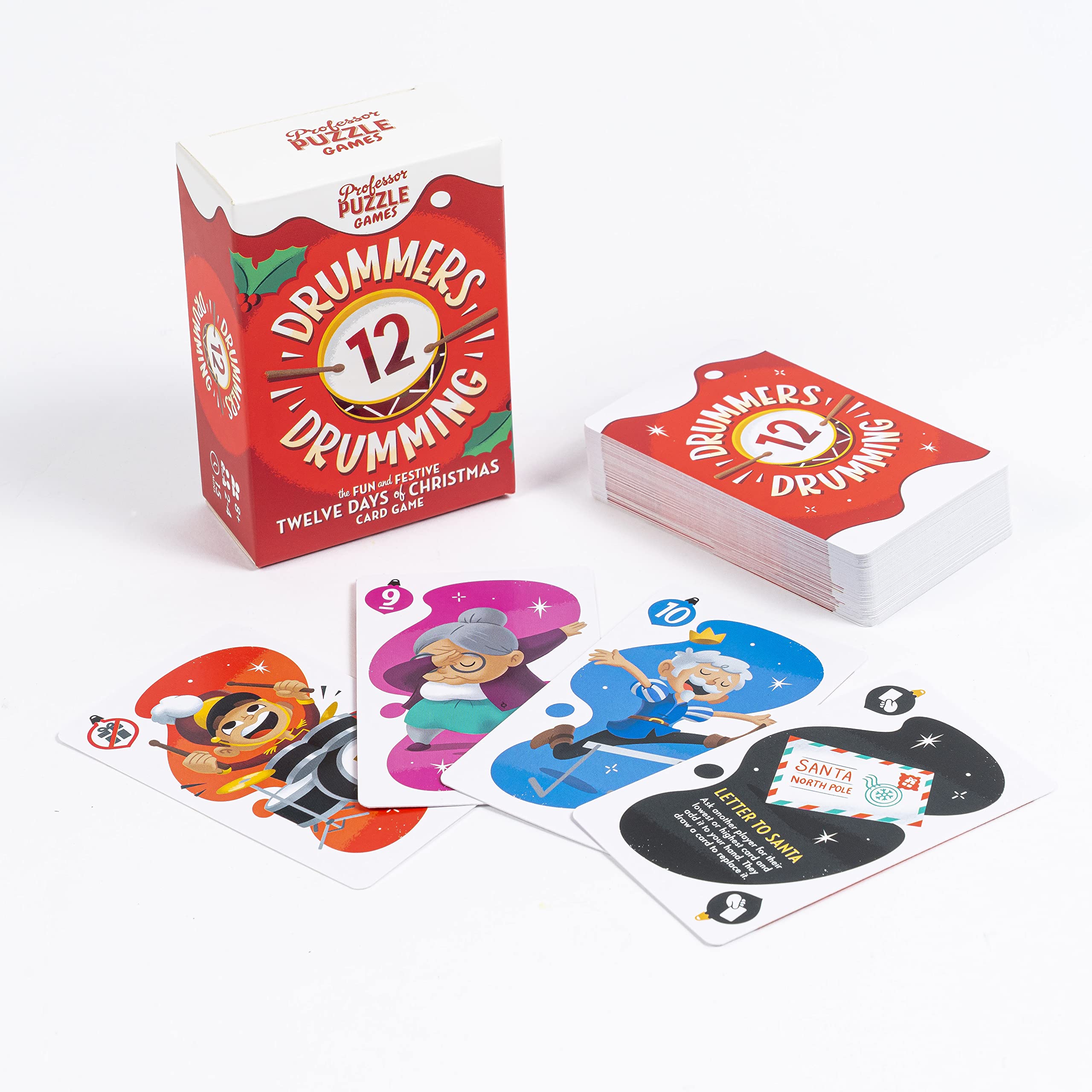 Professor Puzzle 12 Drummers Drumming Card Game Professor PUZZLE