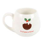 All Good in the Pud Rounded Christmas Mug