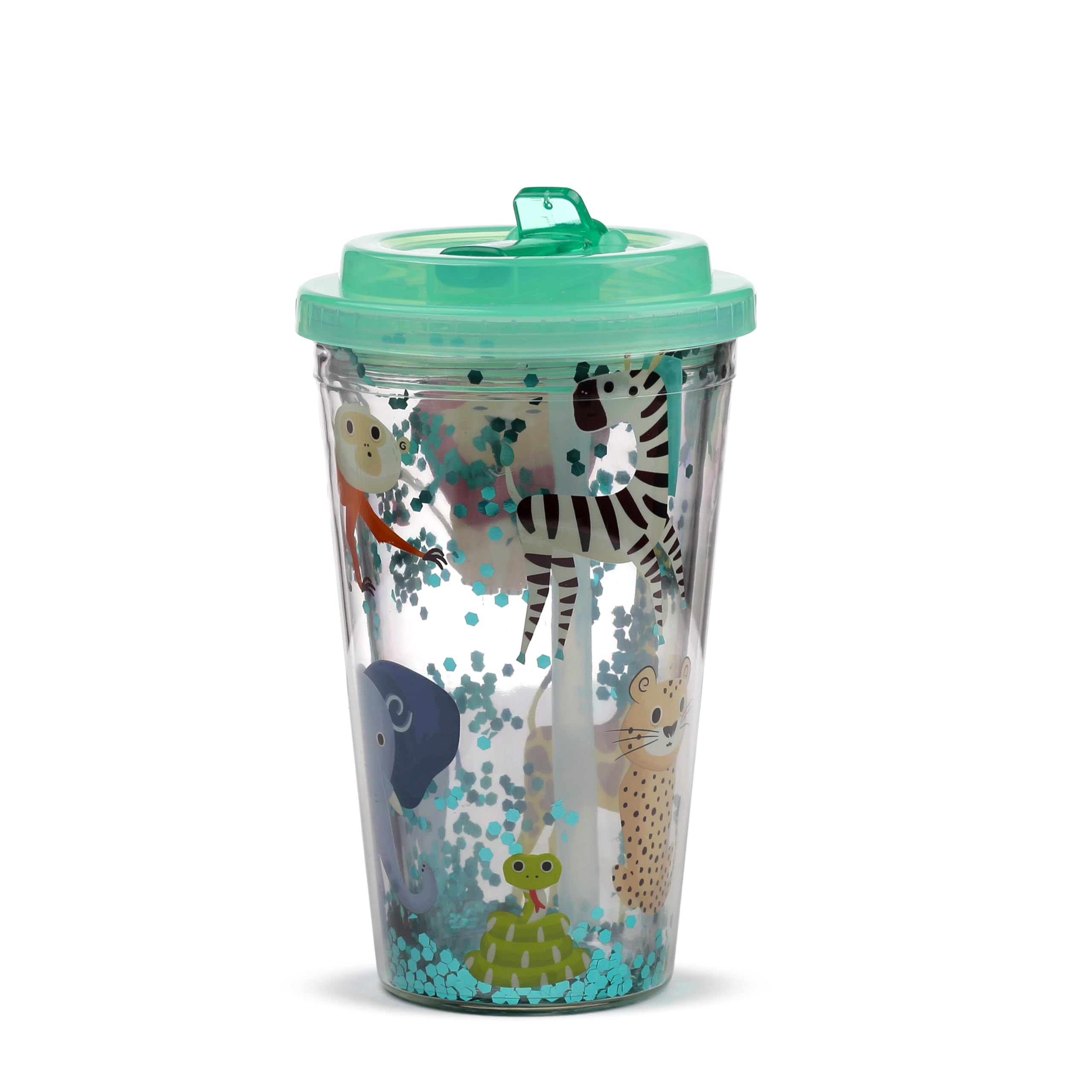 Puckator Zooniverse Double Walled Cup & Straw Puckator